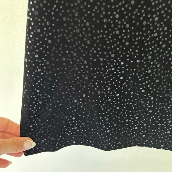 Helen Blake Velvet Long Sleeve Square Neck black shift Dress whimsigoth fairy M - Picture 6 of 10